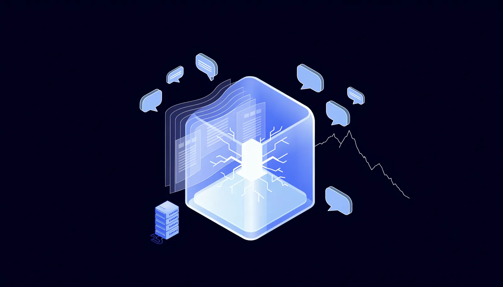 Illustration: Apertus, das offene Schweizer KI-Modell, mit transparenten Daten und eigenem Server
